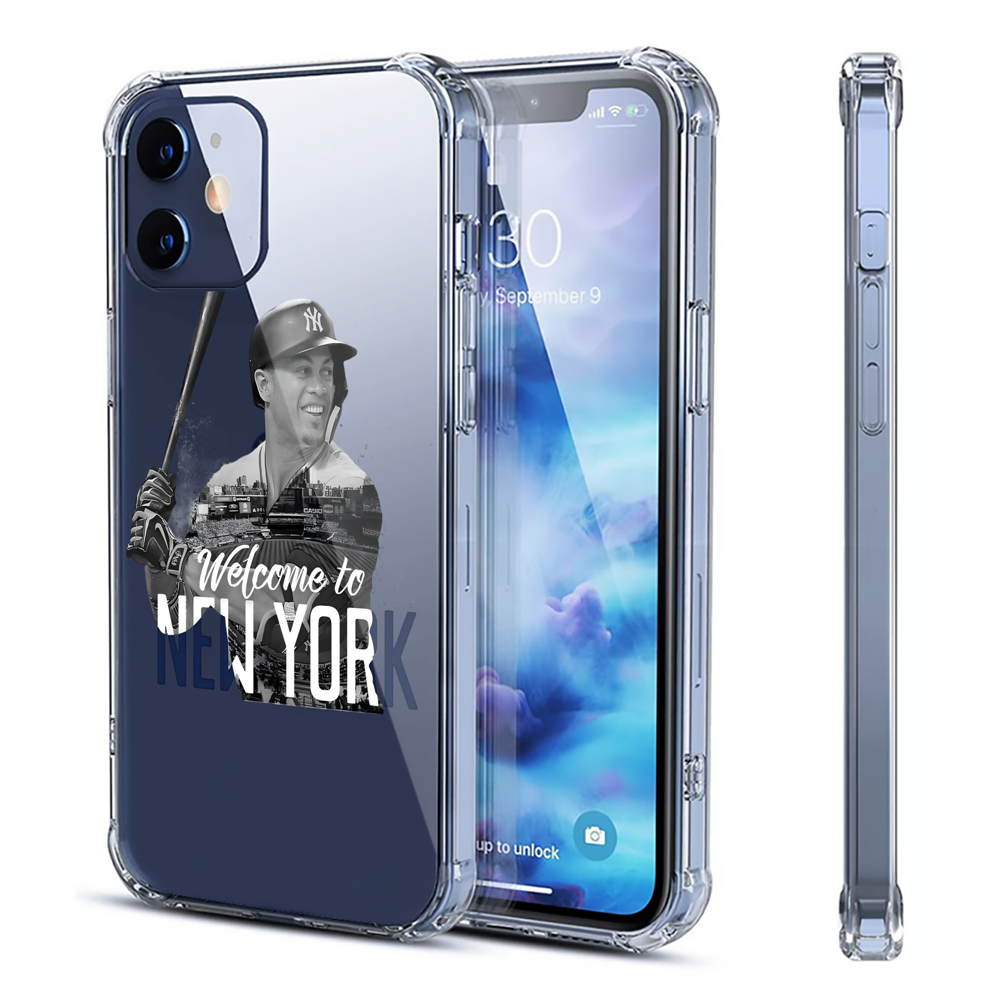 Giancarlo Stanton 4 Clear IPhone 12 Case – Soft TPU With UV Print – Enhanced Drop Protection, Precise Fit, Anti-Fingerprint, Customizable Design, Scratch-Resistant, Yellow-Resistant